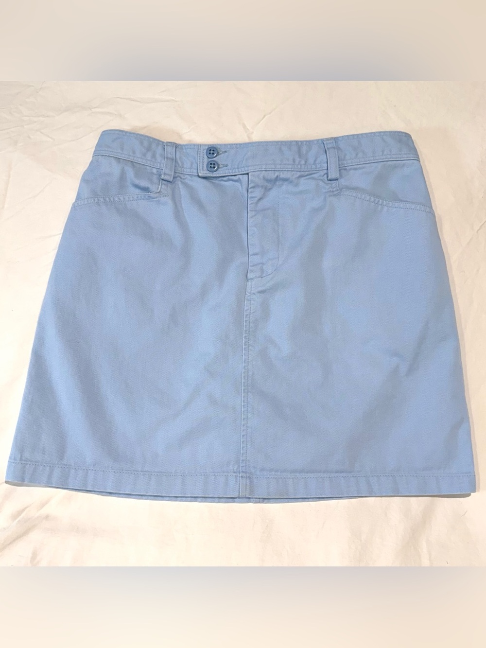 Ralph Lauren Sport 100% Cotton Light Blue Skirt -Size 8